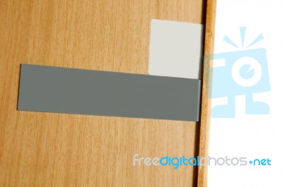 Door Signs Stock Photo