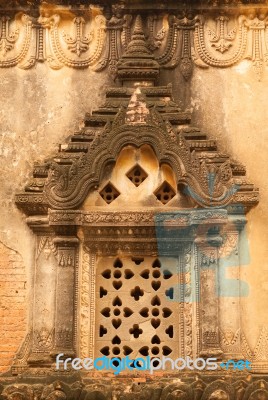 Door Temples In Bagan, Myanmar Stock Photo