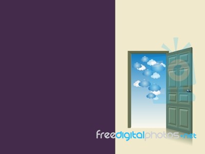 Doorway Background Stock Image