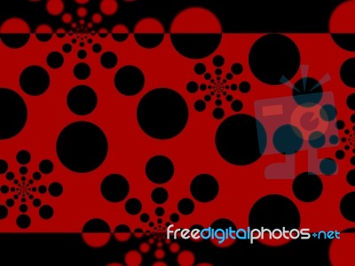 Dots Background Shows Big And Small Circles
 Stock Image