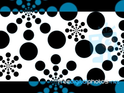 Dots Background Shows Little And Large Circular Shapes
 Stock Image