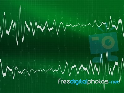 Double Wave Pulse Stock Image