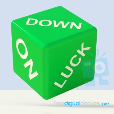 Down On Luck Dice Stock Image