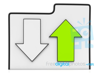 Download And Upload Data Icon
 Stock Image