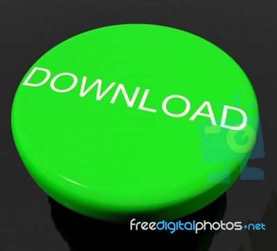 Download Button Stock Image