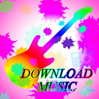 Download Music Indicates Sound Track And Audio Stock Image