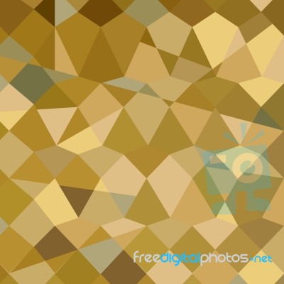 Drab Brown Abstract Low Polygon Background Stock Image