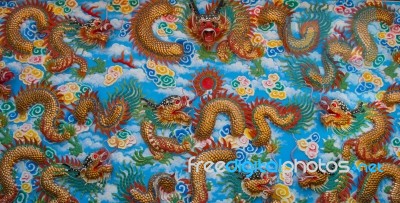 Dragon Chinese In Thailand Country Stock Photo