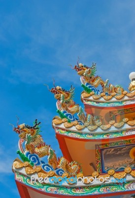 Dragon Chinese In Thailand Country Stock Photo