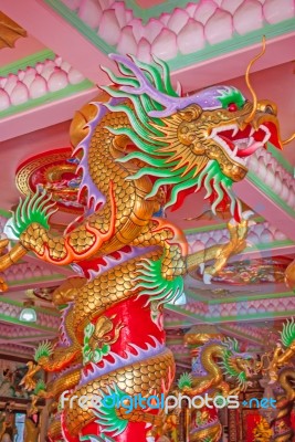 Dragon Chinese In Thailand Country Stock Photo