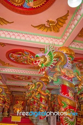 Dragon Chinese In Thailand Country Stock Photo