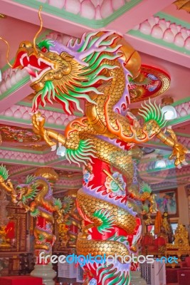 Dragon Chinese In Thailand Country Stock Photo