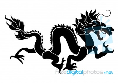 Dragon Tattoo Stock Image