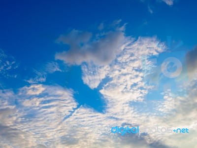 Dramatic Cloudy Sky Stock Photo