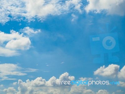 Dramatic Cloudy Sky Frame Stock Photo