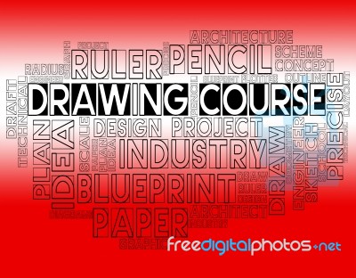 Drawing Course Indicates Creative Sketching And Design Stock Image