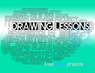 Drawing Lessons Shows Sketching And Creativity Classes Stock Image