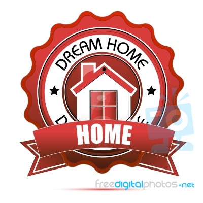 Dream Home Tag Stock Image