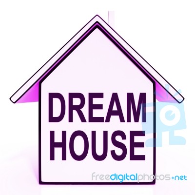 Dream House Home Means Perfect For Family Stock Image