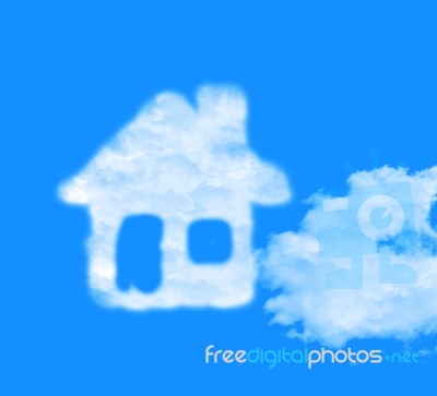 Dream House Represents Wants Housing And Desired Stock Image