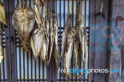 Dried Fish At Dae Jang Geum Park Or Korean Historical Drama In South Korea Stock Photo