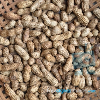 Dried Peanuts Stock Photo