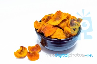 Dried Persimmons Stock Photo