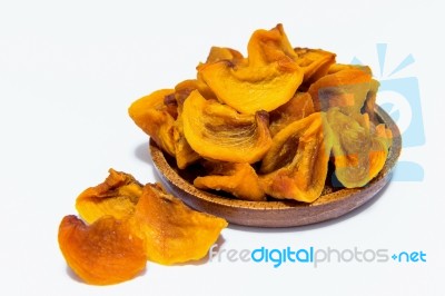 Dried Persimmons Stock Photo