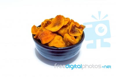 Dried Persimmons Stock Photo