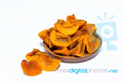 Dried Persimmons Stock Photo