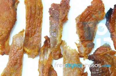 Dried Pork Stock Photo