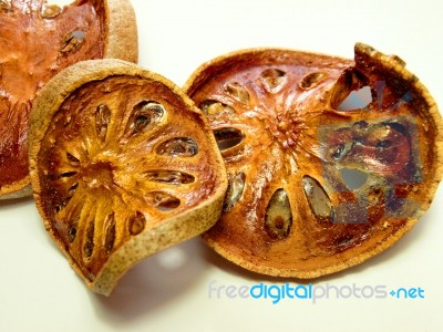 Dried Quince Slices Stock Photo