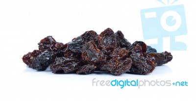 Dried Raisins Isolated On A White Background Stock Photo