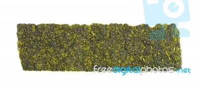 Dried Seaweed Isolated On The White Background Stock Photo