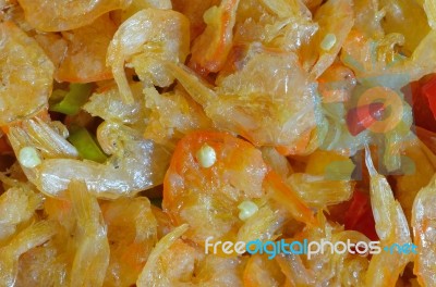 Dried Shrimp Stock Photo