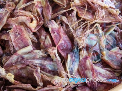 Dried Squid Stock Photo