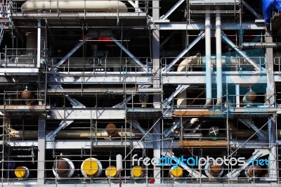 Drilling Platform Under Construction Stock Photo