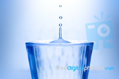 Drink A Glass Water Stock Photo