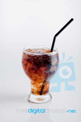 Drink With Straw Stock Photo