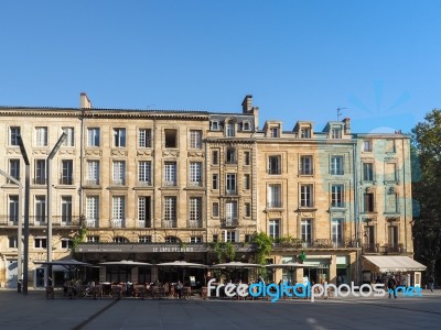 Drinking Coffee In The Shadow Of The Cathedral Of St Andrew In B… Stock Photo