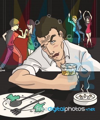 Drunk Man Stock Image