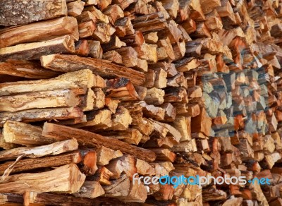 Dry Firewood Stock Photo