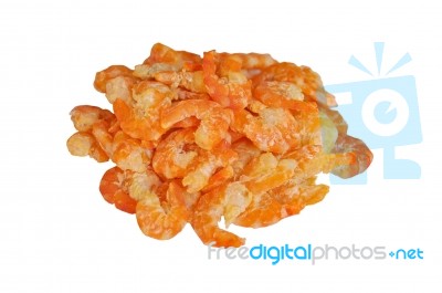 Dry Shrimps Stock Photo