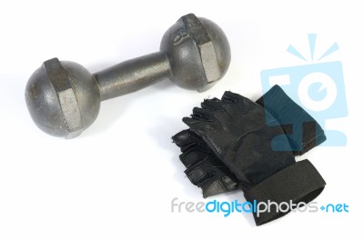 Dumbbell Stock Photo