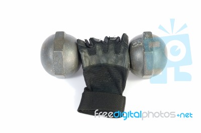 Dumbbell Stock Photo