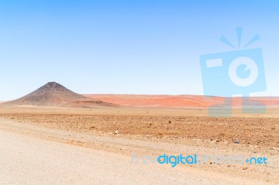 Dunes Near Sesriem In Namibia Stock Photo