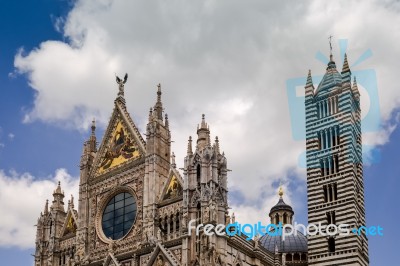 Duomo In Sienna Stock Photo