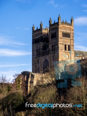 Durham, County Durham/uk - January 19 : The Cathedral In Durham,… Stock Photo