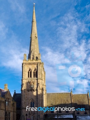 Durham, County Durham/uk - January 19 : View Of St Nicholas Chur… Stock Photo