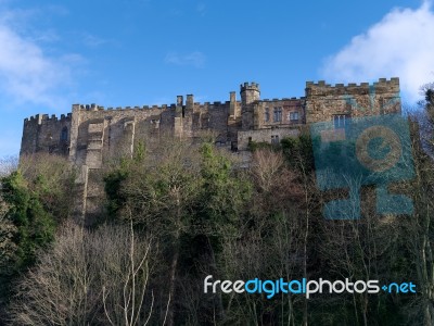 Durham, County Durham/uk - January 19 : View Of The Castle In Du… Stock Photo